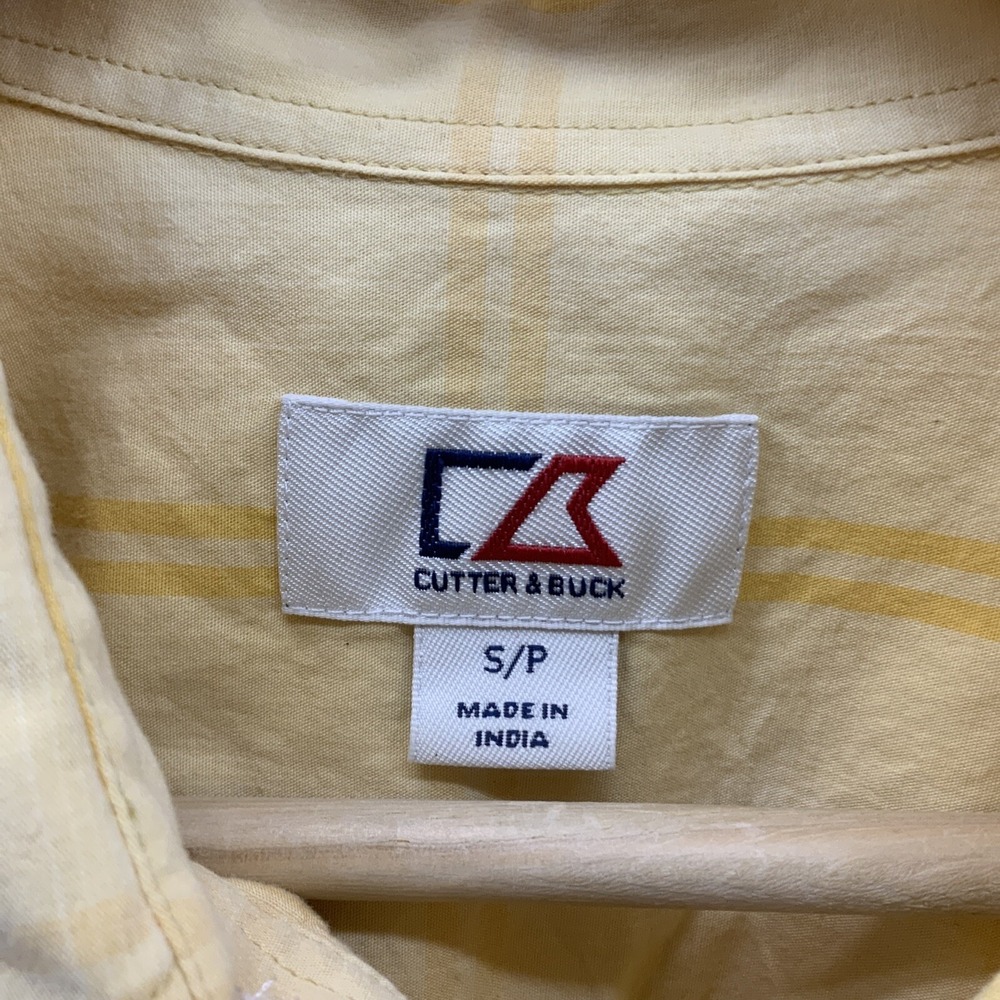 Cutter & Buck Button Down Shirt Mens Sz S Yellow - Picture 3 of 10